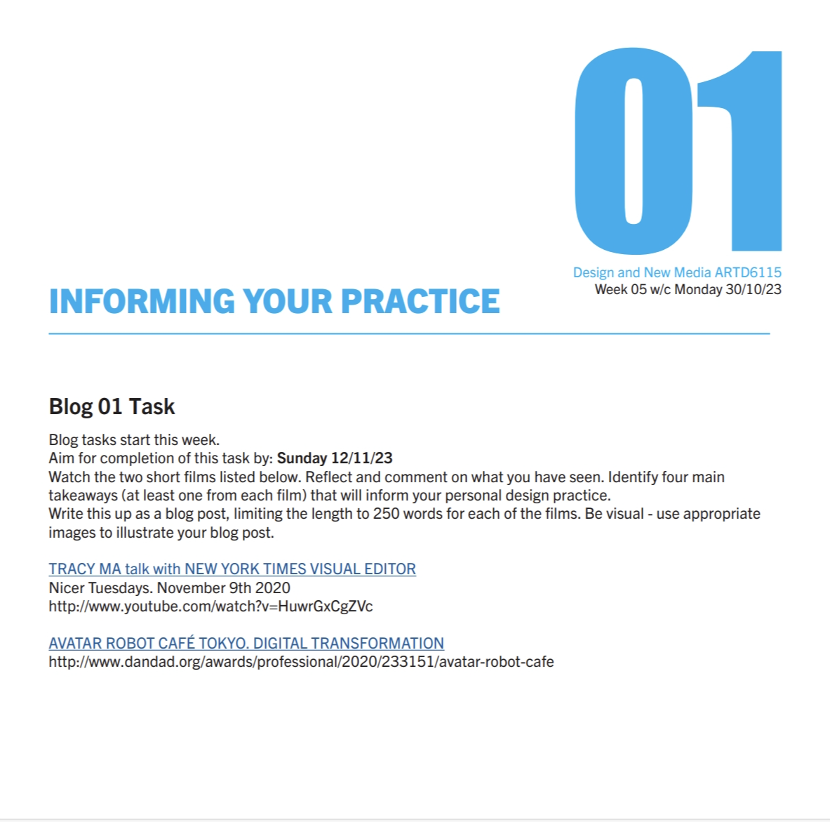 blog task 1